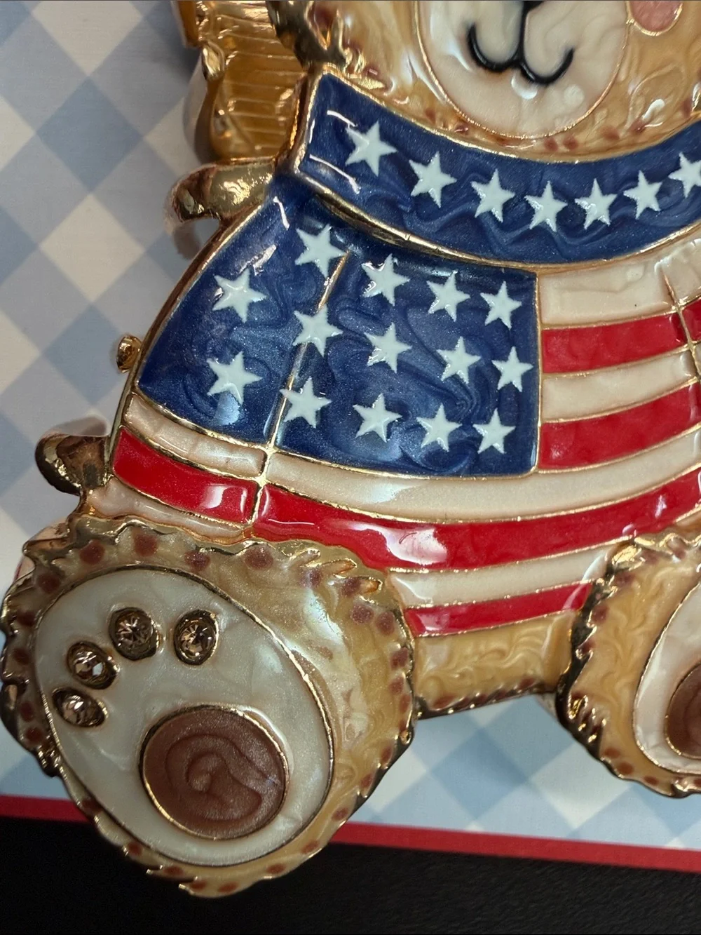 Piper K | America’s Teddy Bear 4th Of July 🧸 Hair Clip 🇺🇸